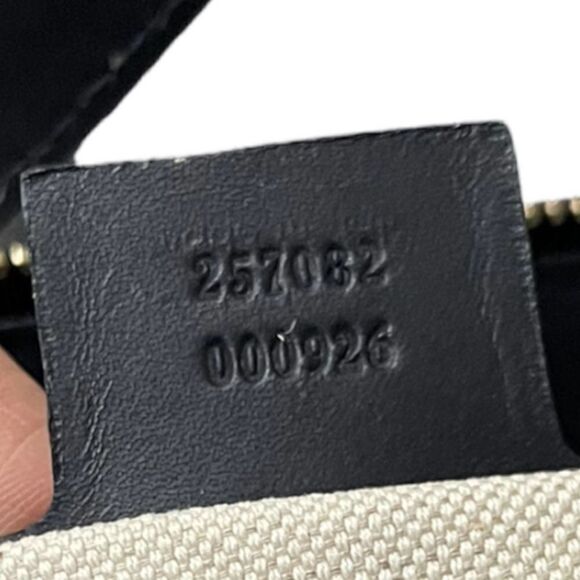 Gucci Monogram Vintage Web Medium Half Moon Hobo Handbag Crossbody - Picture 7 of 14